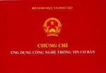 Thông báo lịch thi chứng chỉ Ứng dụng CNTT tuần từ 01/3 đến 08/3/2020