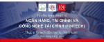 Thông báo tuyển sinh chương trình thạc sĩ Ngân hàng, Tài chính và Công nghệ tài chính (Fintech) 2020-2021