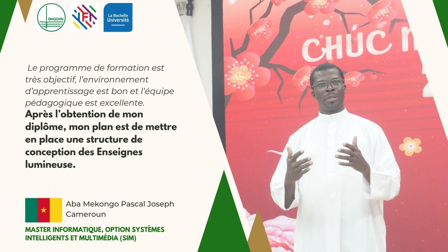 Aba Mekongo Pascal Joseph, học viên người Cameroun