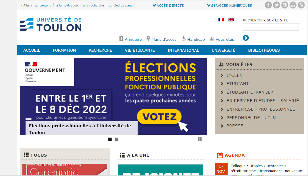 Chương trình tại IFI trên website của đại học Toulin
