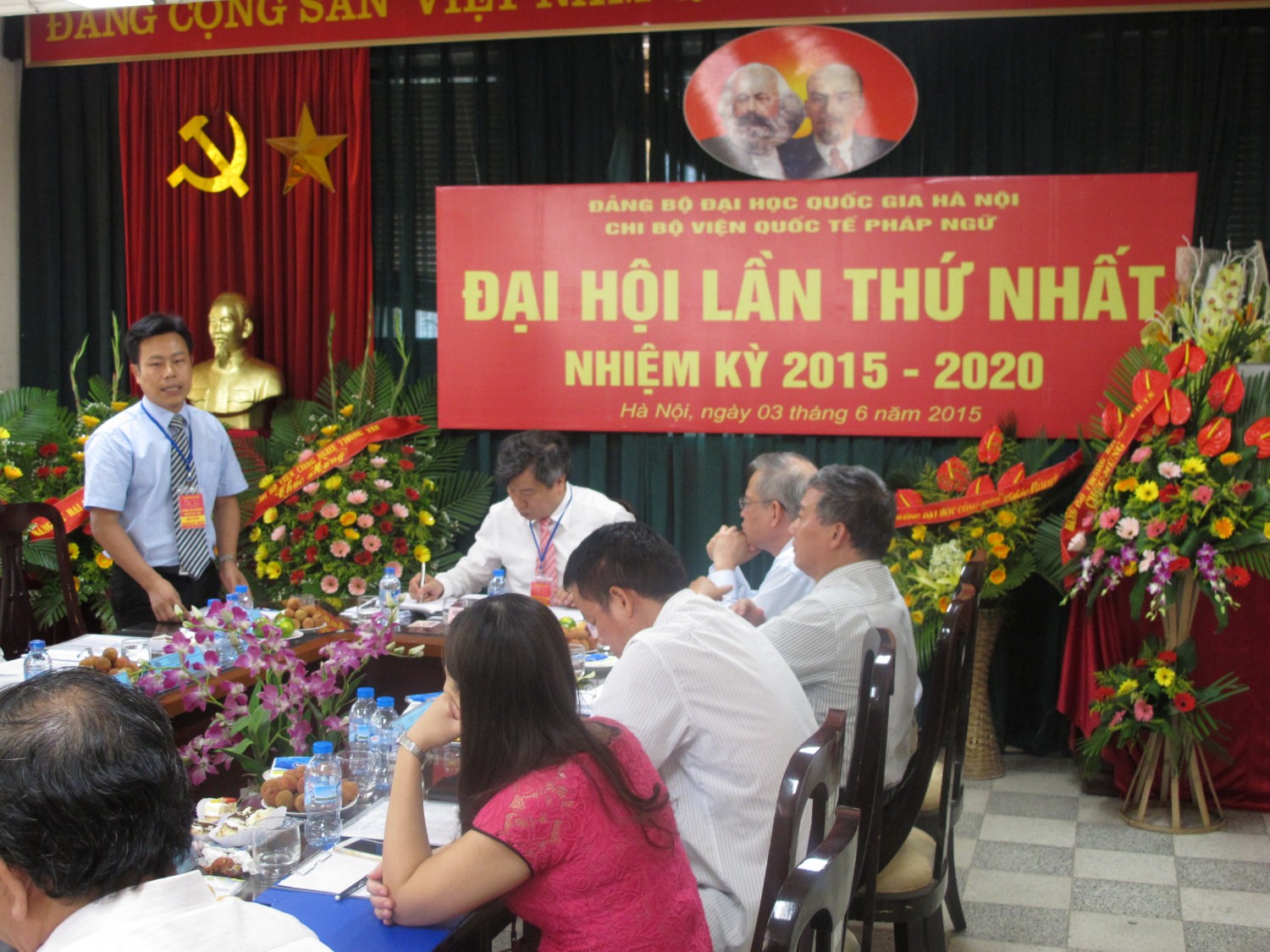 Đồng chí Lê Quân phát biểu tại Đại hội