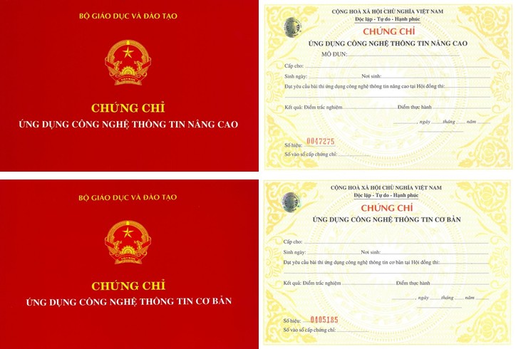 Thông báo lịch thi chứng chỉ Ứng dụng CNTT ngày 17/12/2017