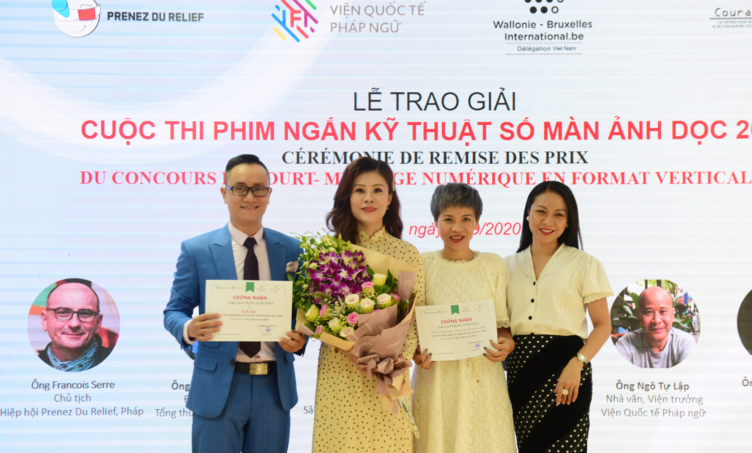 Giải Ba của cuộc thi năm nay thuộc về tác phẩm 'Vải, nước và Trái Đất' của Tác giả Trần Anh Thư và nhóm làm phim