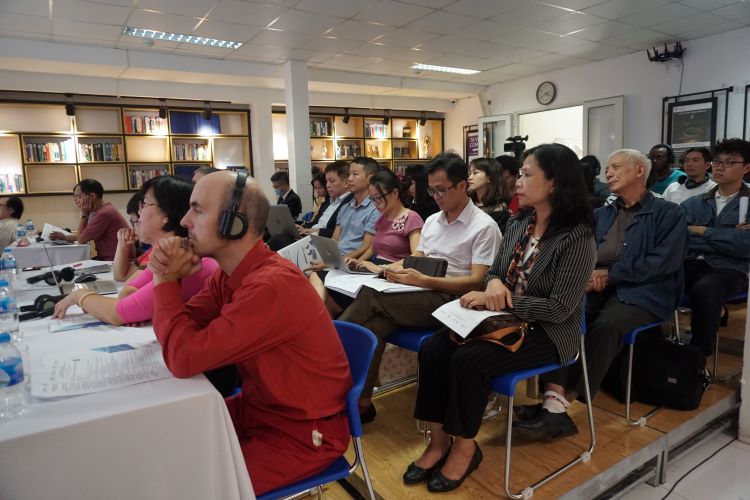 Toàn cảnh hội thảo quốc tế “An ninh nước và Quản lý các lưu vực sông” diễn ra tại ĐHQGHN