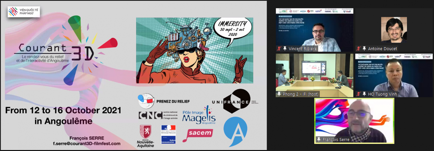 Ông François Serre, Giám đốc Liên hoan phim courant3D, Nouvelle-Aquitaine, Pháp với tham luận “AI trong điện ảnh”