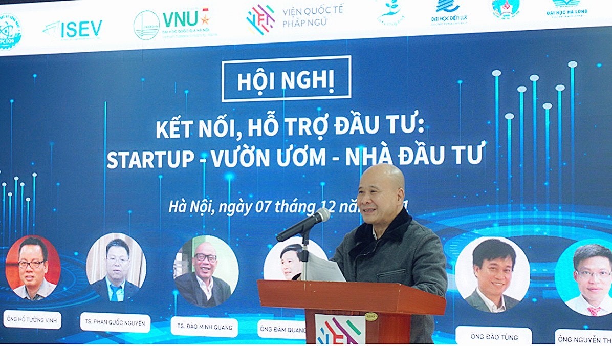 Ông Ngô Tự Lập, Viện trưởng IFI phát biểu khai mạc Hội nghị