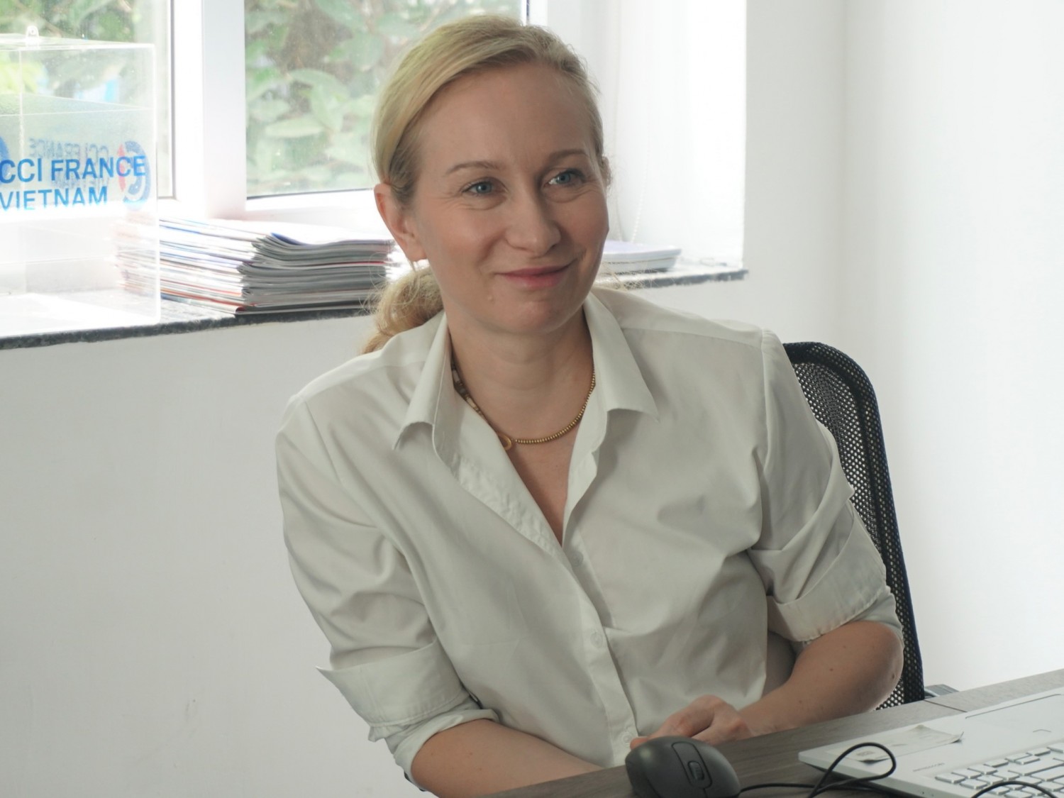 Bà Sophie Mermaz, Giám đốc điều hành CCIFV tại Hà Nội
